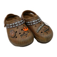Crocs Star Wars Chewbacca Fur Lined Clogs With Jibitz Charms Brown Kid’s C 13