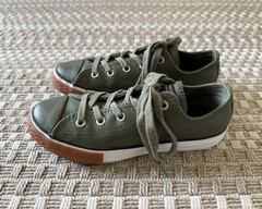 CONVERSE Chuck Taylor Junior 2 EUR 33.5 UK 1.5 All Star Leather Sneakers 661867C