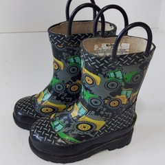Western Chief’s Unisex Tractor Zone Print Rubber Rain Mud Boots Size 5/6