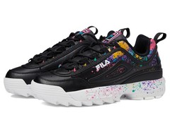 Fila Big Kids‘ Disruptor II DIY Shoes – Black/White/Shocking Pink