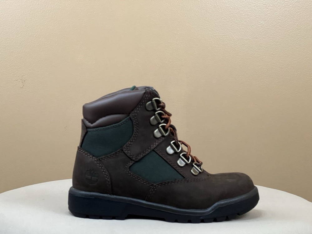 Timberland 6-inch waterproof Field Boots Dark Brown Green (PS) 13