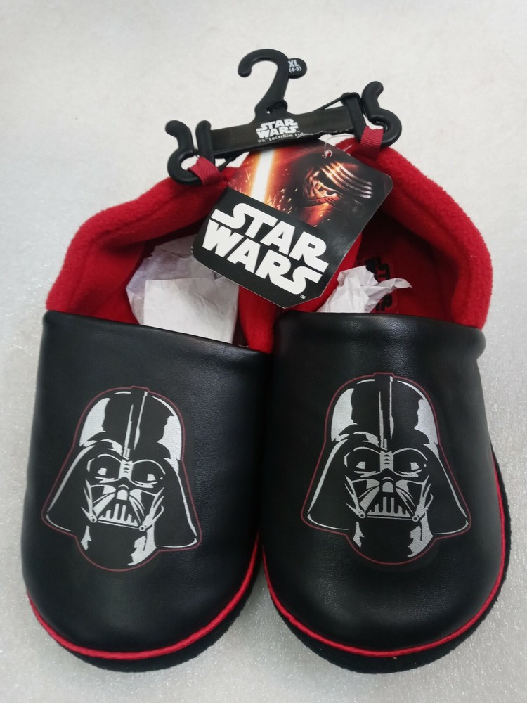 Star Wars DARTH VADER~Slippers Size X-LARGE (4-5)~NEW with tags