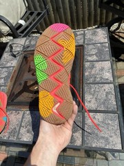 Nike Kyrie 4 Lucky Charms Mid-Top Basketball Sneaker Red Multi Kids 7.5