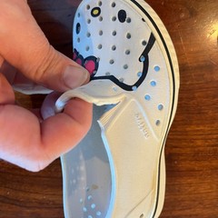 Native Kids Hello Kitty Miles Slip On Shoes White C8 Sanrio Perforated Sneakers