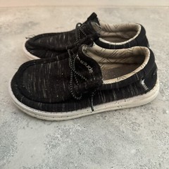 Hey Dude Wendy Youth Kids Boys Girls Black Slip On Shoe Kids Toddler US K13