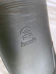Kamik Black/Gray Stomp Waterproof Rubber Rain Boots Youth Kids/Boys/Girls Size 4