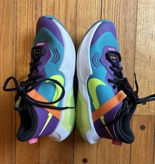Nike(GS) Nike Air Zoom Crossover ‚Green Blue Purple‘ Basketball Shoe – 4Y EUC