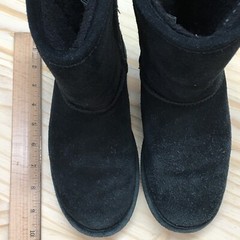 Bearpaw Boots Youth 4 Emma Short Classic Winter Pull On Comfort Black Suede