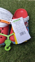 Crocs Super Mario Lights Clog K Unisex Kids Light-Up Red Blue White C11