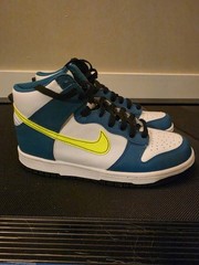 Nike Dunk High, 7Y Spruce, Volt