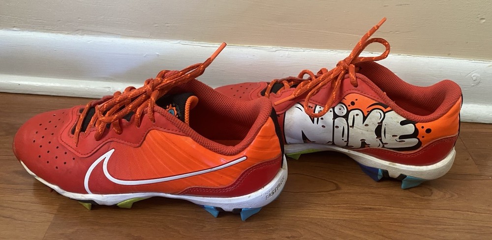 Nike Youth Cosmic Runner Orange Road Running Shoes Black/Bright Crimson Size 5Y