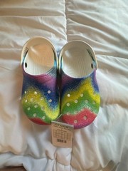 Crocs Kids Classic Spray Dye Clog Rainbow Multi 208080-94S
