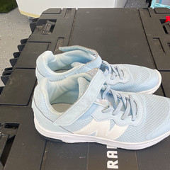 New Balance 796 Unisex Kids Sneakers Light Blue White Mesh Hook & Loop US 3