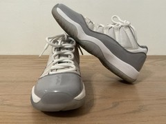 Jordan Air Jordan 11 Retro Low Shoes Youth 7Y Gray White Sneakers 528896-140