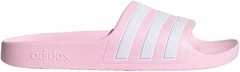 Adidas Kid’s Adilette Aqua Slides Slip On Sandals Pink White Size 12k NEW
