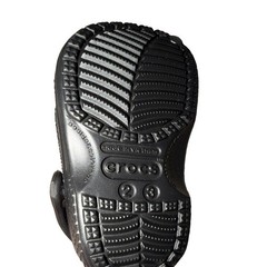 Crocs Unisex Kids Classic Clog Sandals Black US 2 Slip-On Logo Strap(infant.)