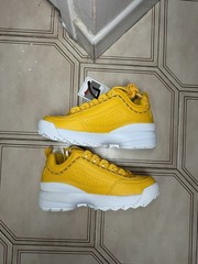FILA Disruptor PRM Repeat White Yellow 3FM00406-743 Kids 6.5Y