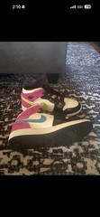 Jordan 1 Mid White Black Cyber Pink GS – CZ9835-100 Size