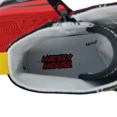 Disney Junior Mickey Mouse & Pluto High top Zip Sneakers Toddler Sz 12 Hook & Lp