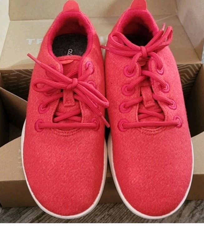 Allbirds Smallbirds BK Merino Wool Runner Shoes Sneakers Red Unisex Y3 NIB