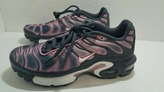 Nike Air Max Plus TN GS Running Shoes Gridiron Grey 718071 006 Sz 3.5Y-Wmns 5.5