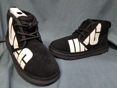UGG Neumel Boot Kids ‚Chopd‘ Boots Suede Lace-Up Black Size 6 NEW IN BOX!