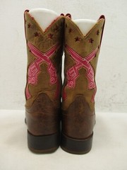 ANDERSON BEAN BOOTS Brown Square Toe Boots Youth Kids size 10 Style 7011