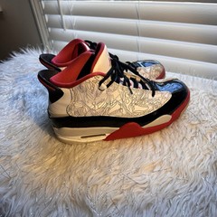 Nike Air Jordan Dub Zero White Varsity Red Kids size 5.5Y/. EUR 38 DV1360-160