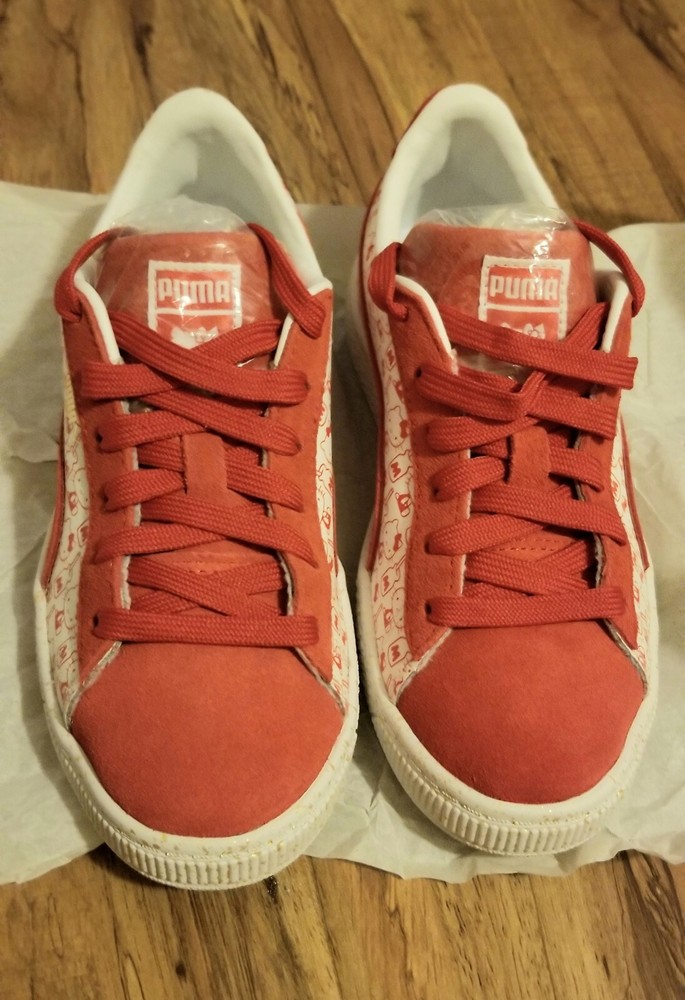 Hello Kitty x Puma Suede 50 Capsule Collection Sneakers Red/White Kids 3C
