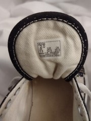 Van’s Off The Wall Distressed Checked Kids Skate Board Sneakers