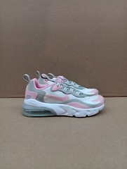Nike Air max 270 React (PS) Girls Shoe- White/ Pink- US Size 2Y- BQ0102-104