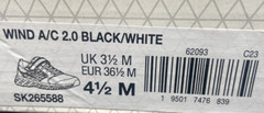 Saucony Unisex-Child Wind Alternative Closure 2.0 Choose SZ/ Black & White New