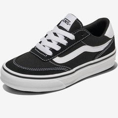 VANS Classic Brooklyn LS V Unisex Kids Black/White, Low Top, Suede/Canvas US 3