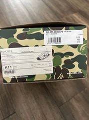 Toddler Kids A BATHING APE BAPE Suicoke Size K11 Cm18 Slides Sandals Black Rare!