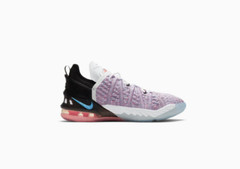 Nike LeBron 18 Graffiti Purple Black Multi CW2760-900 GS Size 5Y=Women’s 6.5 NEW
