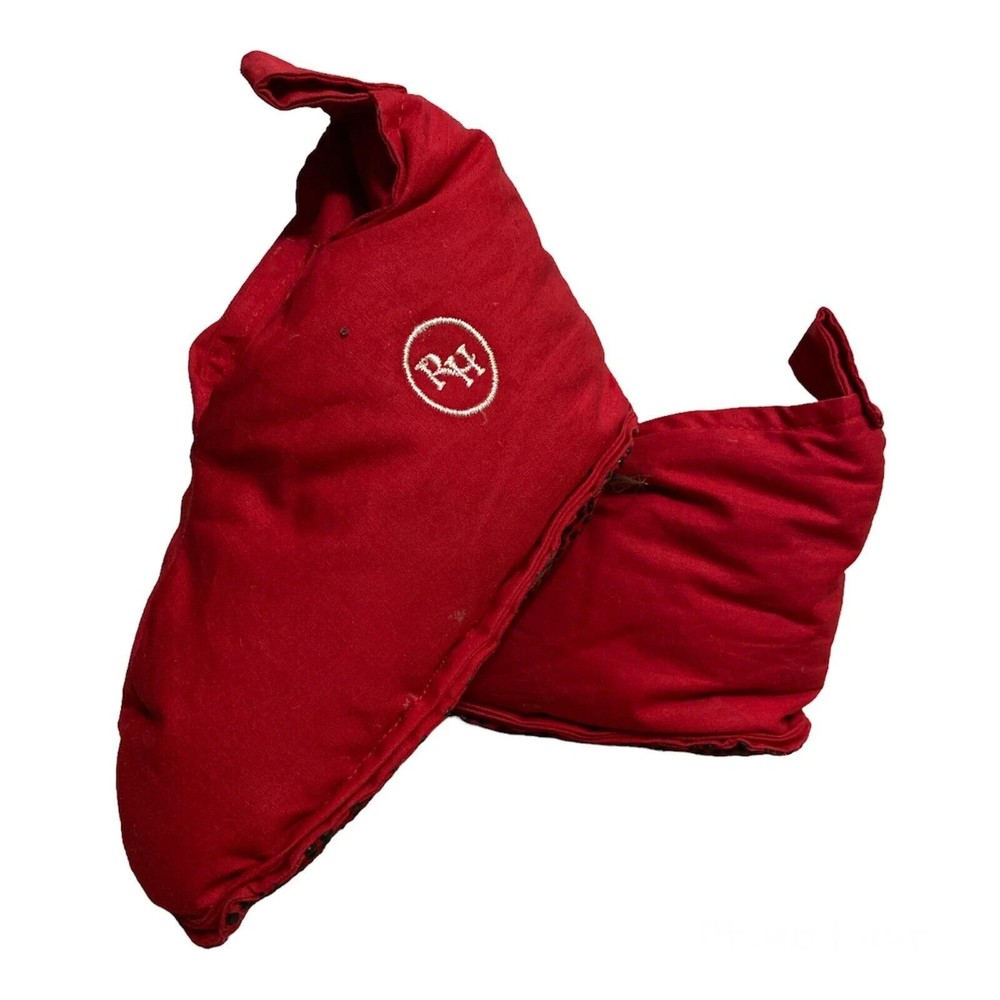 NIB Restoration Hardware Child Red Duck Down Slippers Duvets sz Pre-Teen 9-13