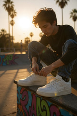 Nike Air Force 1 Low ’07 White Youth 6.5 Shoes Sneakers Classic AF1
