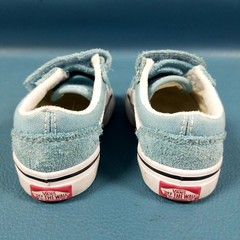 Vans Aqua Blue Low Old Skool Suede Skate Shoes Toddler Sz 4.0