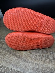 Hunter Children’s Classic Rain Boots, Orange/Red Glitter, Kids 10 US