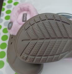 CROCS POLAR BLITZEN MAMMOTH KID BAYA CLOG SHOE~Brown Pink~Men 1*Women 3~NWT