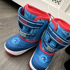 Sonic the Hedgehog Light-Up Ankle Boots Blue/Red Hook & Loop Unisex Kids 6