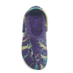 CROCS Kids Size J2 Classic Lined Marbled Clog K Lightweight Slip On Clogs Shoes