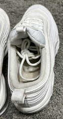 Nike Air Max 97 Triple White Metallic Silver 921522-104 Youth GS 7Y WO’s 8.5