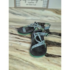 Chaco Kids Junior Z/1 Ecotread Sandals Teal Purple Black Strappy Size 4 Gorpcore