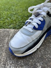 Nike Air Max 90 Hyper Royal White Grey Blue CD6864-103 Size 5.5Y Women’s 7.5