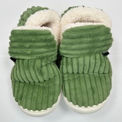 Pluffi Puffy Green Bootie Slippers EU 34-35 US Big Kid 3-4 Cozy Plush Soft