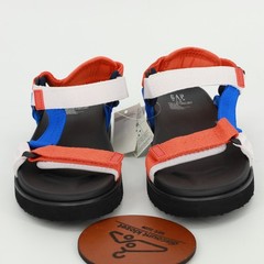 Gap Kids Sporty Sandals Colorblock Orange Blue White Strappy Size 5-6 NWT Casual