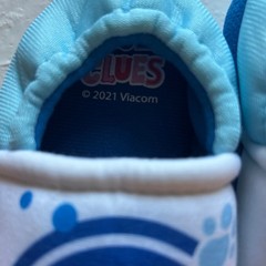 Bluey Slippers Toddler Kids Size 8 Blue Dog Paw Print House Shoes 2021