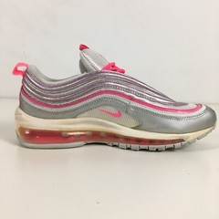 NIKE Air Max 97, Youth 7Y, White Pink Silver 313054-102