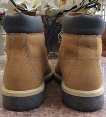 Timberland Classic Junior Vintage Wheat Leather Boots Size 5.5M #14921 EUC